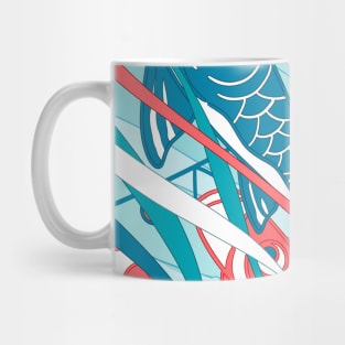 The cute Japanese koinobori pattern with koi carp Mug